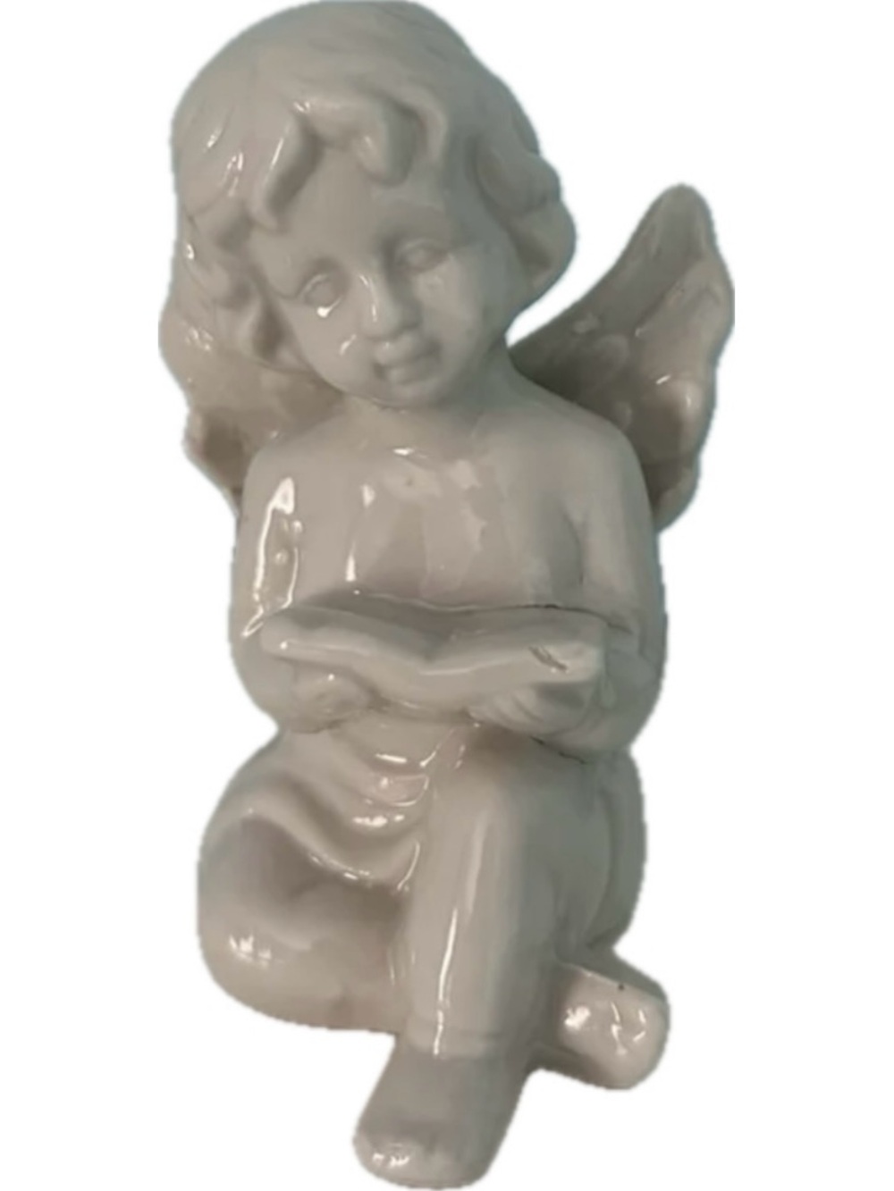 White Cherub Figurine